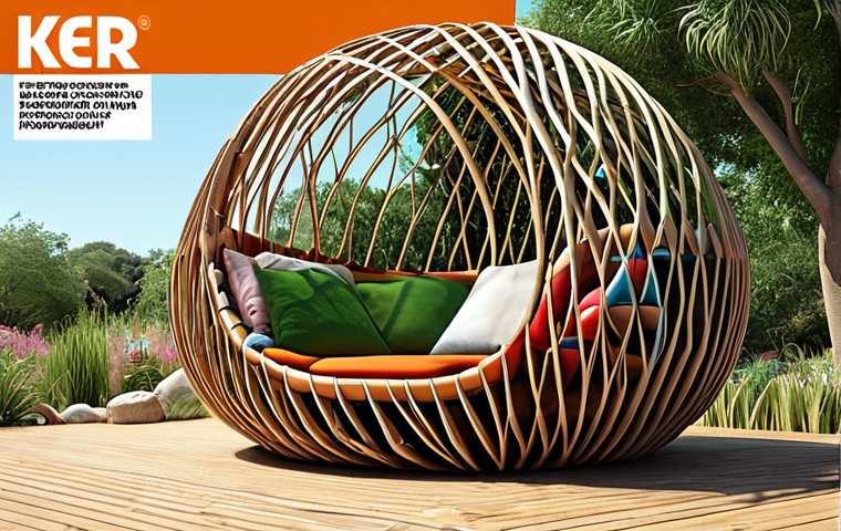 **A vibrant and innovative sustainable design project displayed at a design competition, showcasing the use of recycled materials in a unique and functional object. Focus on environmental certifications and criteria for sustainability awards.**