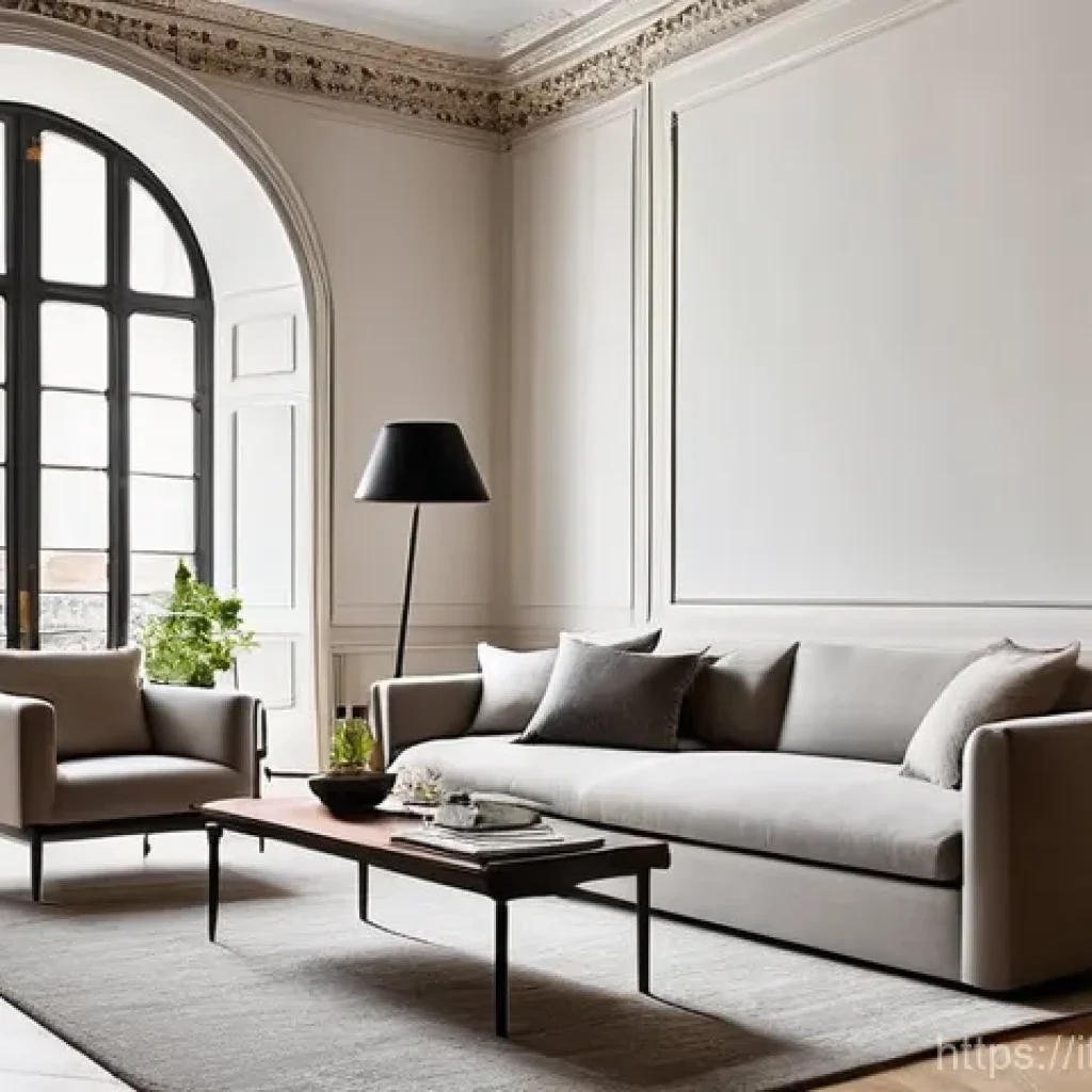 실내건축 실습 중 자주 발생하는 문제와 해결 방법들 - **Prompt 1: Historic Elegance Meets Modern Adaptability**
"An elegant living area in a renovated...