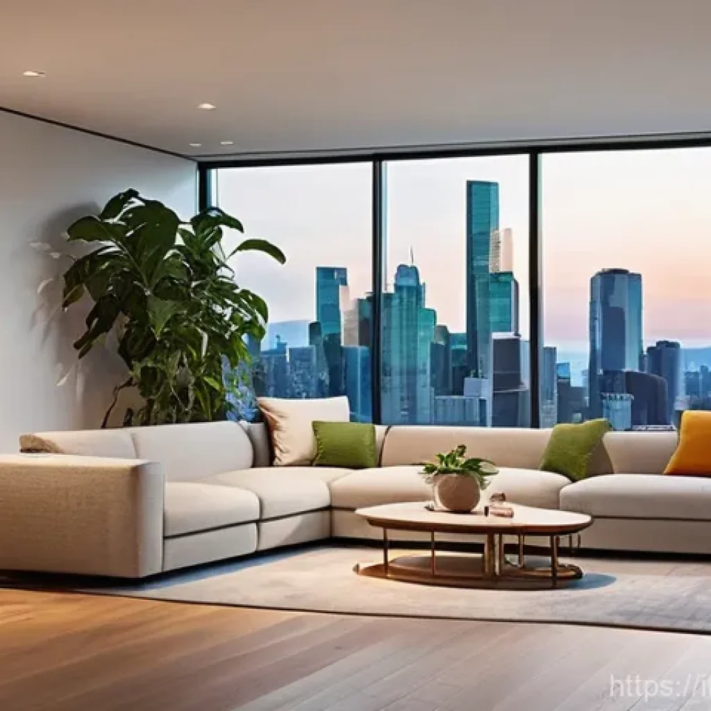 실내건축 실무에서 사용하는 소프트웨어 - **Prompt for a Modern Living Room:**
"A sleek, minimalist modern living room with large, floor-t...