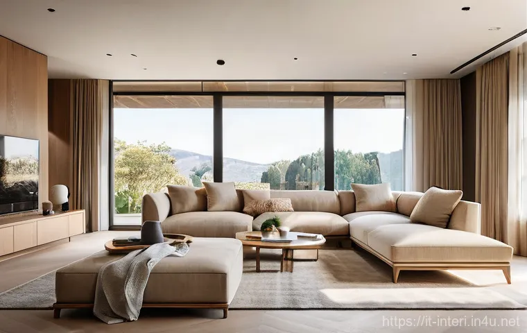 실내건축 기술의 최신 트렌드 - **Prompt:** A luxurious and modern Italian living room interior, showcasing seamlessly integrated sm...