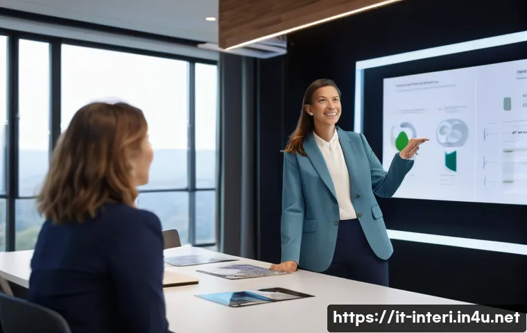 실내건축 자격증과 추가로 취득할 자격증 - **Specialized Interior Designer Presenting to Clients:**
    "A confident female interior designer, ...