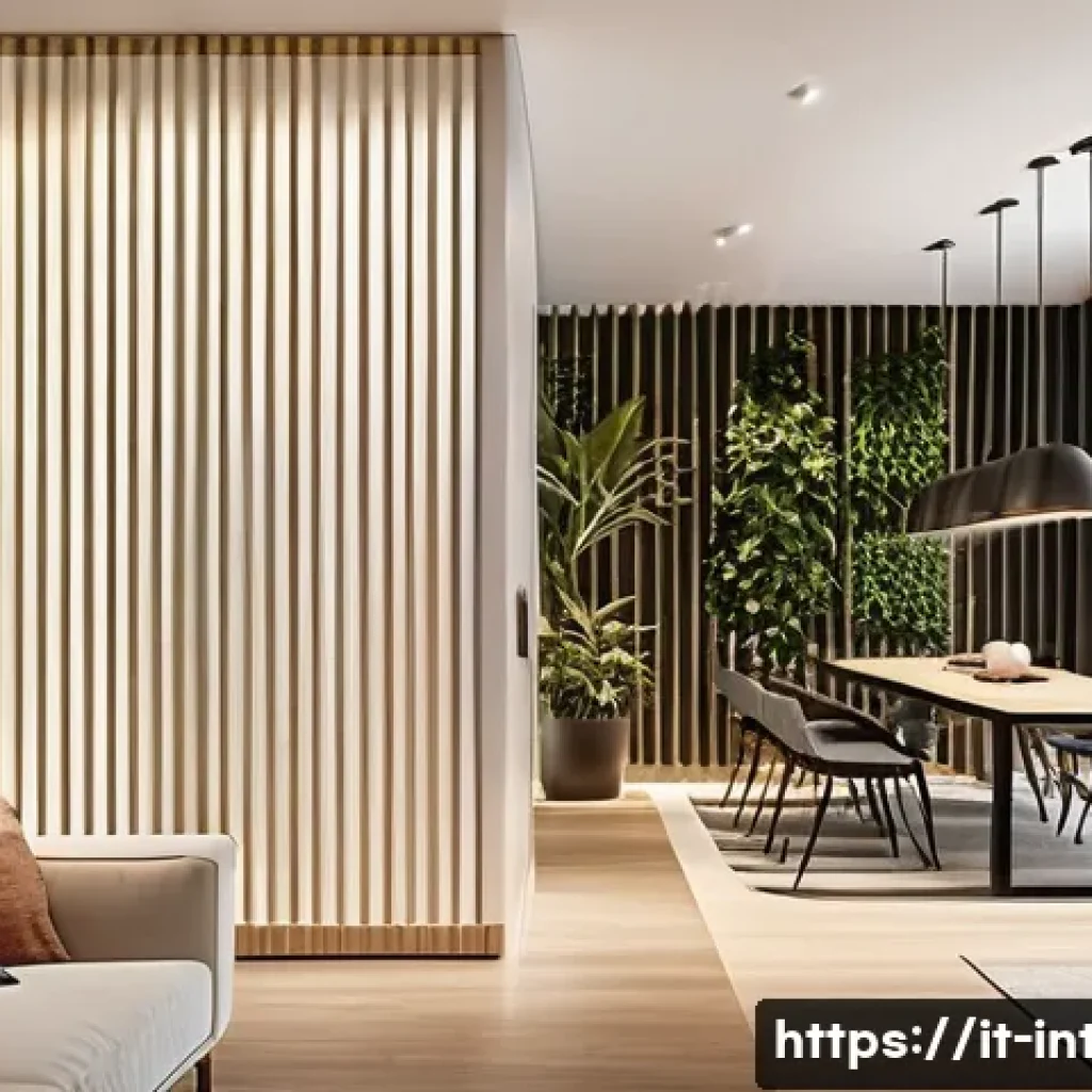 실내건축기사 자격증의 예상 시험 범위 - A modern Italian interior design studio showcasing a harmonious spatial composition with balanced pr...