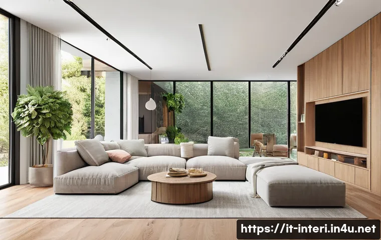 실내건축 실습에서 자주 발생하는 문제와 해결책들 - A modern, spacious Italian family living room designed for functionality and comfort, featuring larg...