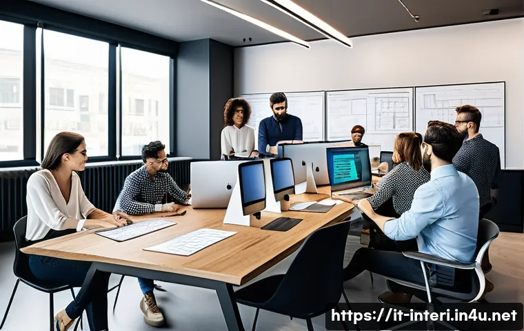 실내건축 실습 중 발생할 수 있는 문제 해결법 - A modern interior design project management scene showing a diverse team of professionals collaborat...