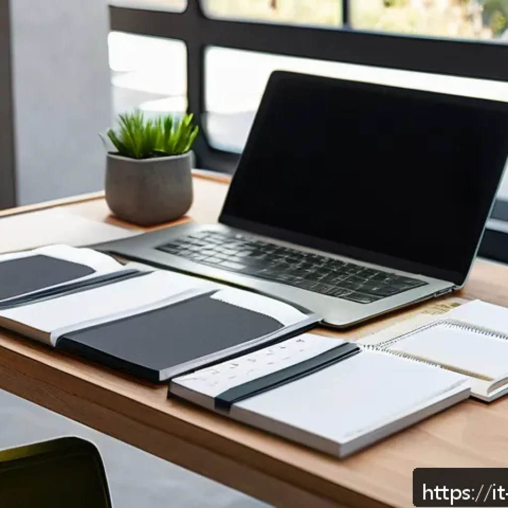 실내건축기사 필기 과목별 공부법 - A detailed interior design studio scene showing a modern workspace with neatly organized materials s...